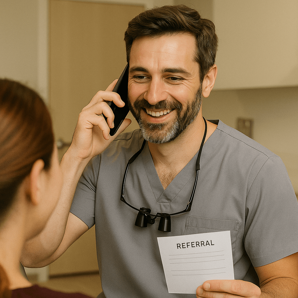 Referrals   Seamless coordination with trusted dental and medical specialists when additional expertise or advanced treatment is required.   Learn More