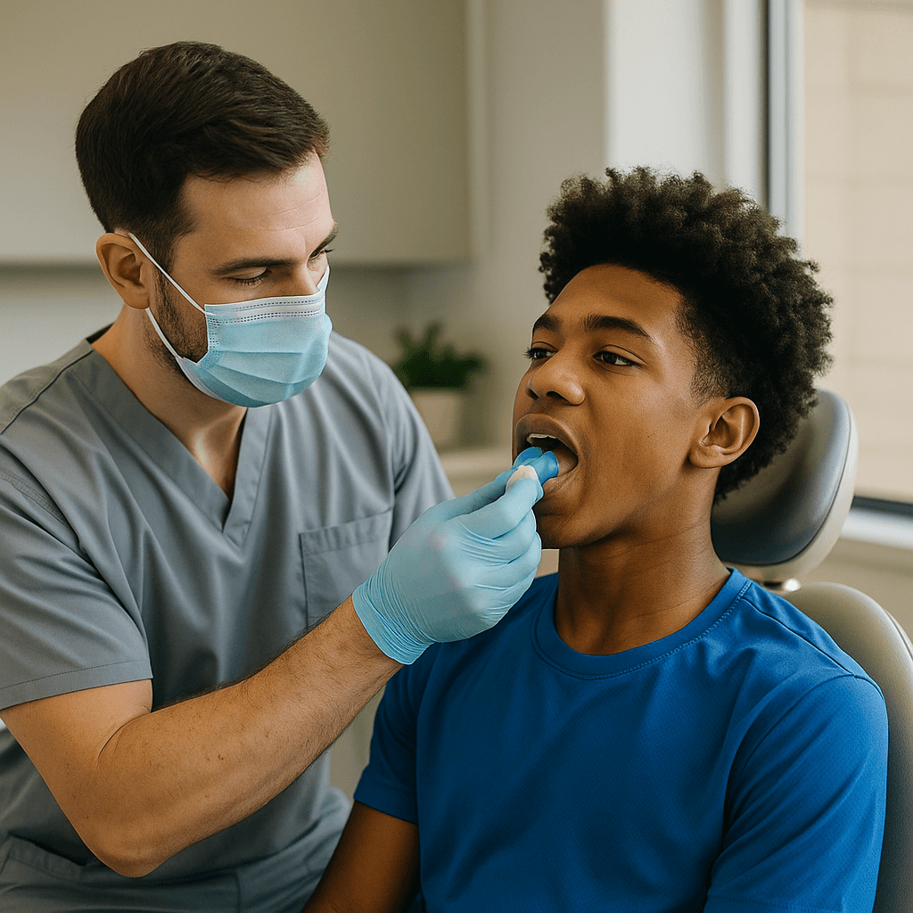 Custom Sports Guards   Comfortable, custom-fitted mouthguards that protect your teeth and jaw during sports, offering reliable safety with a secure fit.   Learn More